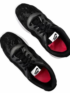 Nike Black Lace Sneakers with Pink Insoles